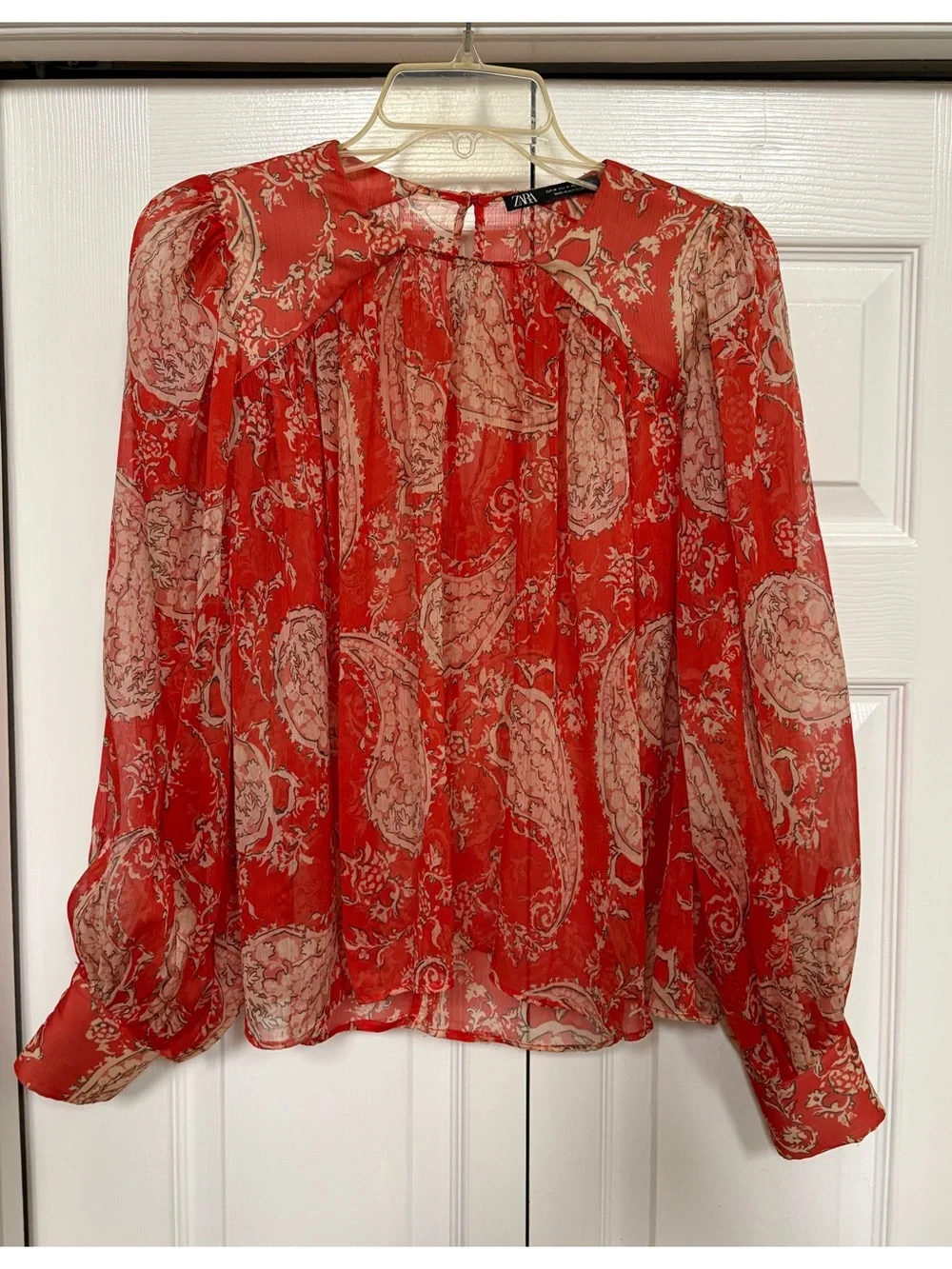 Zara sheer paisley